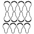thumbnail image 3 of Ganchos para cortina de ducha Naiovety 12 piezas Acero inoxidable Negro, 3 of 6