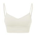 thumbnail image 3 of Everyday Bras for Women Womens Sports Bra with Pads Running Sports Bras Workout Bra for Women Light Sports Bra Tan Sports Bra Bras to Wear with A Backless Dress Bra to Make Look Smaller White XL, 3 of 4