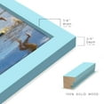 thumbnail image 3 of Modern Real Wood 5x7 inch Picture Frame in Blue, 3 of 7