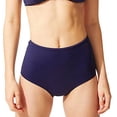 thumbnail image 2 of Solid & Striped Brigitte High-Waist Bikini Bottom, X-Small, Navy, 2 of 3