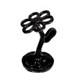thumbnail image 1 of Soporte de Cerámica Matsuzay Floral para Baño Negro, 1 of 6