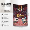 thumbnail image 5 of The Cuphead Show Soft Blanket Fuzzy Fleece Anti-pilling Flannel Throw Blanket Decor Sofa Bed Blanket 40x60in, 5 of 7