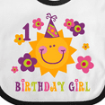 thumbnail image 4 of Inktastic Sun 1st Birthday Girls Baby Bib, 4 of 4