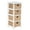 White, variant on OSP Home Furnishings Seabrook Four-Tier Storage Unit With Espresso Finish and Natural Baskets