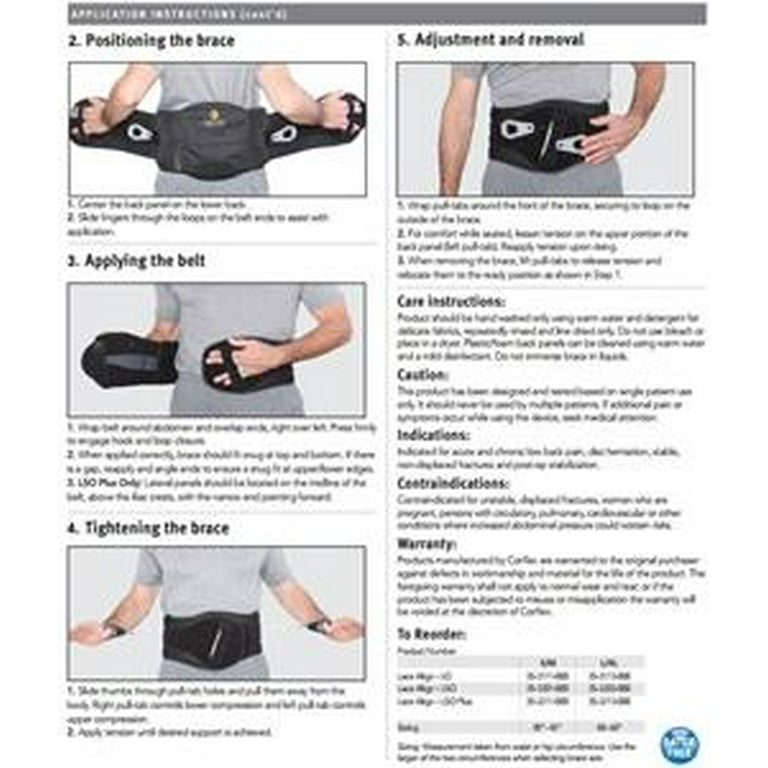 Corflex Lace Align Lumbar Orthosis (LO), Small/Medium 