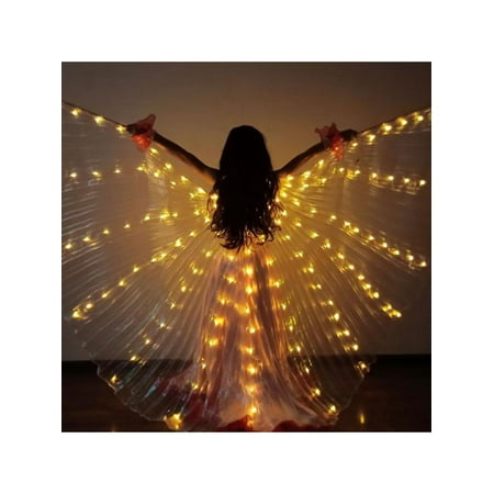 Girls Kids Children's LED Isis Wings Belly Dance Light Show Costume Egyptian Wings