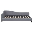 thumbnail image 4 of Upholstered Daybed with Solid Wood Legs, Twin Size L-Shaped Corner Day Bed/Sleeper Sofa Bed Couch with Slats Support for Boys Girls Adults, No Box Spring Needed, Gray, 4 of 7