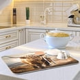 thumbnail image 6 of FREEAMG Highland Cow Dish Drying Mat for Kitchen Counter, Ultra Absorbent Reversible Microfiber Dishes Drying Rack Pad Heat-resistant Mats 16x18in, 6 of 7