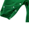 thumbnail image 6 of GYRATEDREAM Newborn Baby Girl Boy Christmas Outfit Infant Long Sleeve Bow Romper Jumpsuit Bodysuit Santa Toddler Fall Winter Clothes Green for 1-18M, 6 of 6