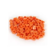 Bricky Blocks 100 Pieces 1x1 Orange