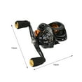 thumbnail image 5 of NIBOLOG Fishing Reel High Hardness Adjustable Metal Spinning Reel High Speed Baitcaster with 13+1 Ball Bearings for Outdoor, 5 of 8