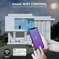 thumbnail image 3 of TURBRO 14,000 BTU Smart WiFi Portable Air Conditioner, Powerful Cooling up to 600 Sq ft, 3 in 1 Functions with Backlit Remote, Supports Alexa Voice Control, Easy Installation, Greenland Series, Black, 3 of 7