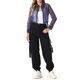 thumbnail image 2 of CAMISA DE MANGA LARGA TRANSPARENTE CON CUELLO PUNTA Y BOTONES PARA MUJERES INSPIRE CHIC TALLA XS AZUL OSCURO, 2 of 6