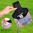 thumbnail image 4 of Haosy Colorful Nebulae Marble Golf Mallet Putter Cover Strong Magnetic Leather Golf Club Headcover Closure, 4 of 7