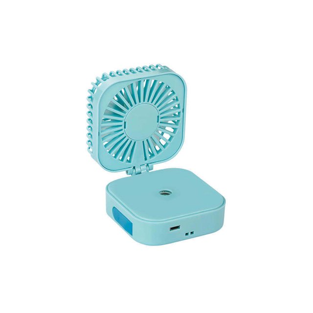 Naiovety Humidificador de aire acondicionado recargable USB de verano con ventilador plegable de mano con luz de noche LED colorida Escalada Numero 3 Naiovety OD016612-03