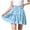Blue, variant on ZToonmas Girls Tiered Ruffle Mini Skirt Elastic Waist Drawstring A-Line Skirt Casual Summer Skirt for Kids and Teens 4-15 Years