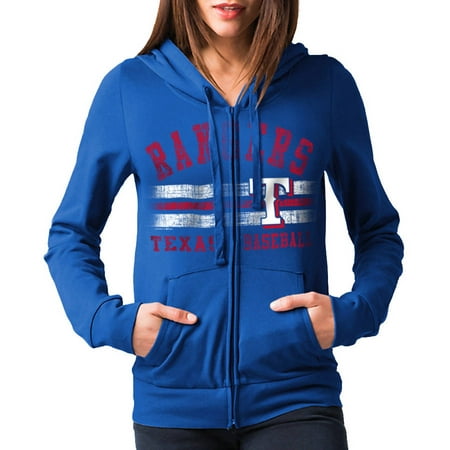 MLB Texas Rangers Women's Fleece Zip Up Graphic Hoodie - Walmart.com