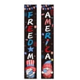 thumbnail image 1 of Patriotic Outdoor Hanging Banner Set for Independence Day Celebrations and Festive Front Yard Display with Two Large Style Decorative Flags, 1 of 4