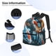 thumbnail image 3 of Easygdp Cute Koi Fish Serenity Mochila Casual para Portátil, Mochila para Escuela, Viajes, Negocios, 3 of 6
