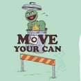 thumbnail image 2 of Girl's Sesame Street Oscar the Grouch Move Your Can Graphic T-Shirt, 2 of 4