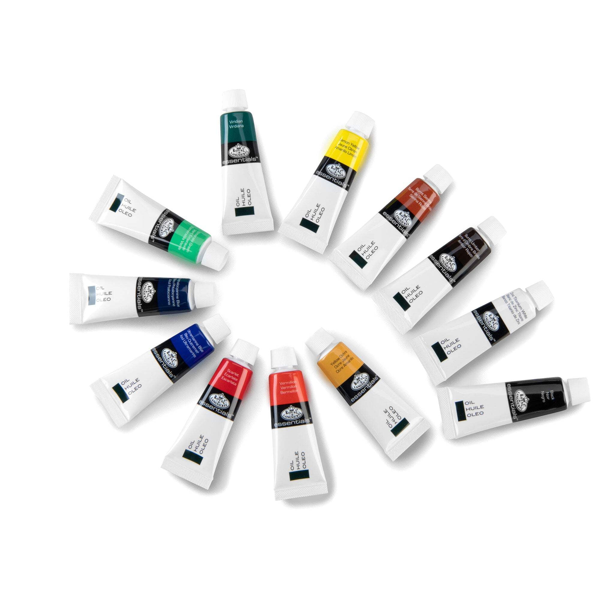 (3 pack) Royal & Langnickel Essentials 24-Piece Oil Paint Set, 12ml Tubes
