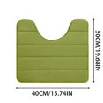 thumbnail image 5 of Non Toilet Floor Mat 16x20,Bath Rug Around Toilet Base,U Shaped Bathroom Floormat,Memory Foam Toilet Floor Rug,Machine Washable, 5 of 6
