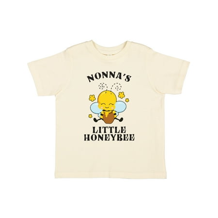 

Inktastic Cute Bee Nonna s Little Honeybee with Stars Gift Toddler Boy or Toddler Girl T-Shirt