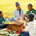 thumbnail image 6 of Peach Canvas Beach Blanket Picnic Mat XL - Waterproof Sandproof Outdoor Mat for Beach, Camping, Travel - Large Size Portable Mat for Family, Friends - Lightweight, Easy to Clean, 6 of 6