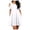 r-126White35, variant on NAFUU Womens Summer Dresses Solid Color Casual Off Shoulder Short Sleeve O-Neck Ruffled Dress With Pockets Breathable Wedding Guest Dresses For Women