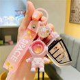 thumbnail image 4 of Astronaut Kawaii Key Chain with Sunset Light - Cute Pendant Car Keychains (Pink), 4 of 4