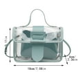 thumbnail image 5 of ibiyuan Clear Crossbody Bag Women Transparent Messenger Bag With Buckle Shoulder Crossbody Beach Tote Purse For Ladies Fashion Clear Concert Bag, 5 of 9