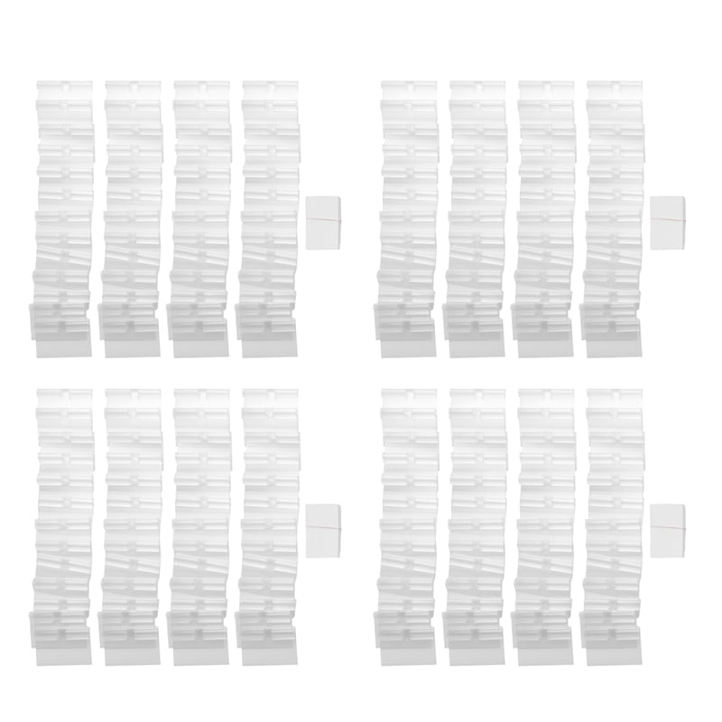 200Pcs Clear Plastic Label Holder Tag, Shelf Label Clip Removable Label