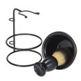 thumbnail image 4 of Support de Brosse à Raser & Ensemble de Bols Support de Brosse à Raser en Métal Bol à Savon Tasse en Plastique pour, 4 of 8