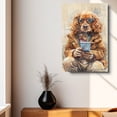 thumbnail image 4 of English Cocker Spaniel Dog Siting On Toilet Poster Unframe, English Cocker Spaniel Dog Canvas Frame Ready to Hang - Canvas Art Wall Decor - Gifts For Women, 4 of 6