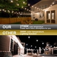 thumbnail image 5 of 48FT LED Outdoor String Lights for Patio, Fmixtown 12V S14 UL Listed IP65 Waterproof outside string lights, 5 of 11