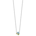 thumbnail image 6 of Auriga Fine Jewelry 925 Sterling Silver Rhodium Lt. Swiss Gemstones Necklace for Women 18", 6 of 6