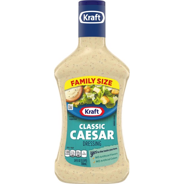 Kraft Classic Caesar Dressing, 24 fl oz Bottle