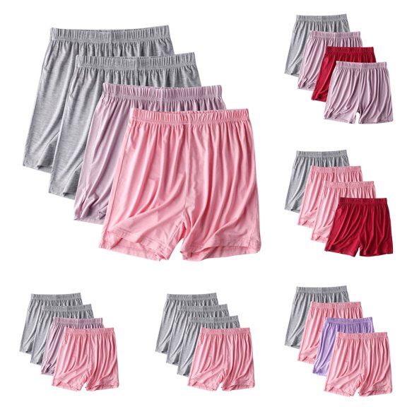 Pafei Tyugd Soft Pajama Shorts for Women Elastic Waisted Lounge Bottoms Loose Fit Breathable Comfortable Sleep Shorts Pink L