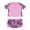 Pink Floral, variant on renvena Kids Girls Swimsuit Zip Up Rash Guard Printed Wetsuit Beach Surfing Swimwear 2pcs Bathing Suits