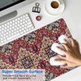 thumbnail image 4 of Long Mouse Pads for Desk,Red Boho Ethnic Geometric Pattern Desk Mats on Top Of Desks, Desk Mouse Pad Extra Large with 3mm Non-Slip Base and Stitched Edge for Gaming,Office,Work,Home 31.5"x15.7", 4 of 6