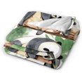 thumbnail image 2 of Pandas Bamboo Fleece Blanket Comfort Warmth Soft Cozy Easy Care Bed Throw Blanket for Living Room/Bedroom All Season,Gift,40"x30", 2 of 6