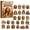 34# Christmas Fall Basset Hound Advent Calendar, variant on Christmas Sheeps Advent Calendar 2026, 24 Days of Excitement with Collectible Surprises, 2D Acrylic Ornaments,Countdown Calendar for Family & Friends Gift