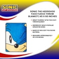 thumbnail image 7 of Sonic the Hedgehog Face Fleece Throw Blanket | 45 x 60 Inches, 7 of 7