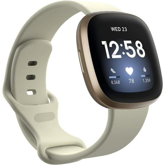 MYKOMI Soft Silicone Band Compatible with Fitbit Versa 4/Versa 3/Sense Quick Fit Replacement Wrist Band Watch Strap Band for Versa4/Versa3/Sense Smartwatch Accessory