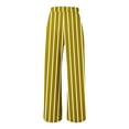 thumbnail image 5 of Yuzhih Wide Leg Pants Woman 2024 Fashion Striped Print Cropped Trousers Casual Comfy High Waist Palazzo Pants, 5 of 6