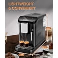 thumbnail image 5 of Kselythan Espresso Machine with Grinder,20 Bar Coffee Machine with Milk Frother Steam Wand,1.5L Water Tank,Touch Display,1-15 Adjustable Grind Size Levels,Professional Espresso Maker, 5 of 9