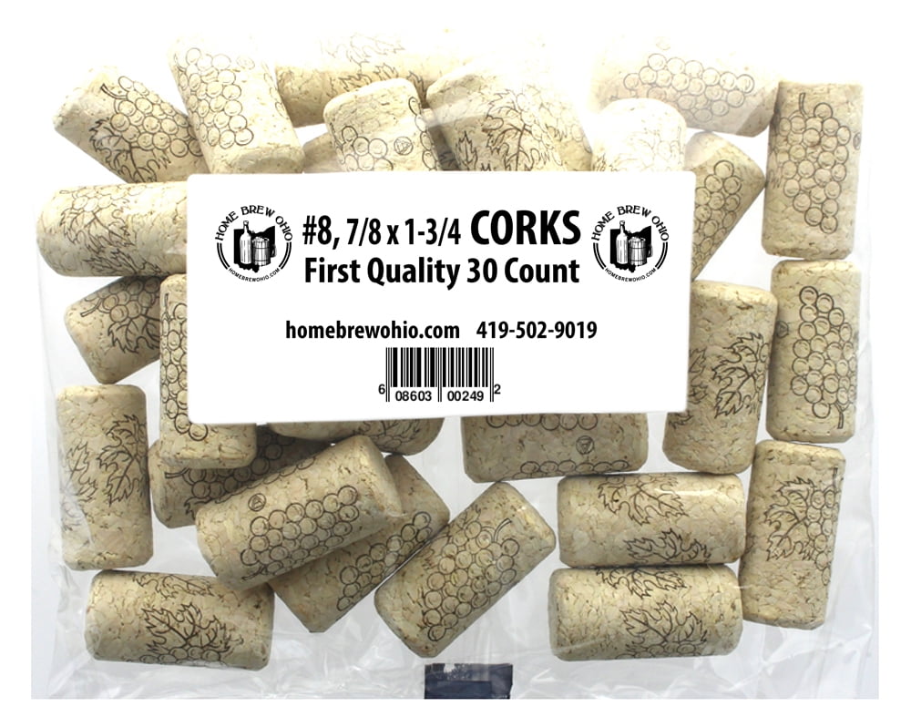 Bag of 100 # 7 Straight corks 13/16 x 1-3/4