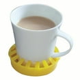 thumbnail image 4 of Dycem Non-Slip Molded Cup/Can/Glass Holder (3-1/2" Diameter), Yellow, 4 of 6