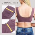 thumbnail image 4 of Front Close Button Cotton Bras For Older Women No Wire, Buckle Bra, Large Size Bra, 4 of 5