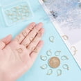 thumbnail image 3 of 30 Pcs Lever Back Earring Hooks 24K Gold Plated French Hook Ear Wire Open Loop Leverback Ring Flat Round Earrings Making Suitable for Jewelry Making DIY Craft Supplies Gold, 3 of 6